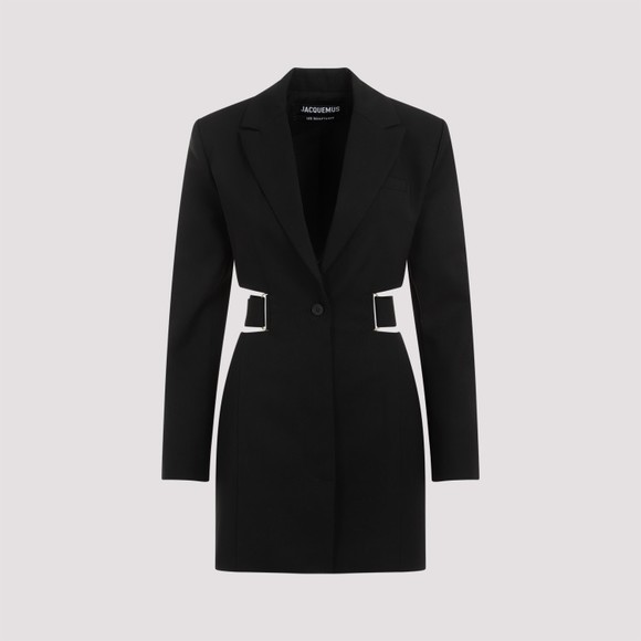 Jacquemus La Robe Bari Black Wool Mini Dress - NWT - Picture 3 of 5